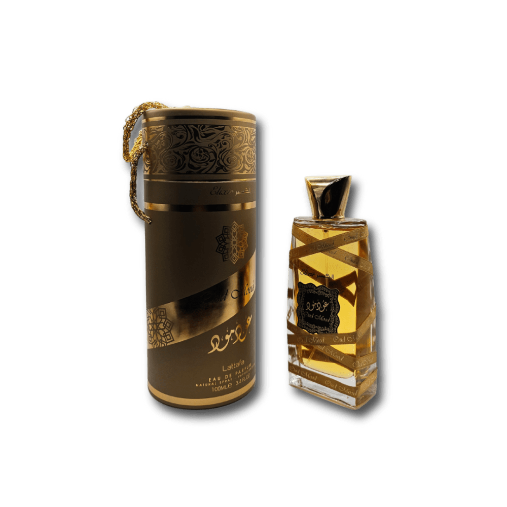 Oud Mood Elixir Lattafa Perfume Box