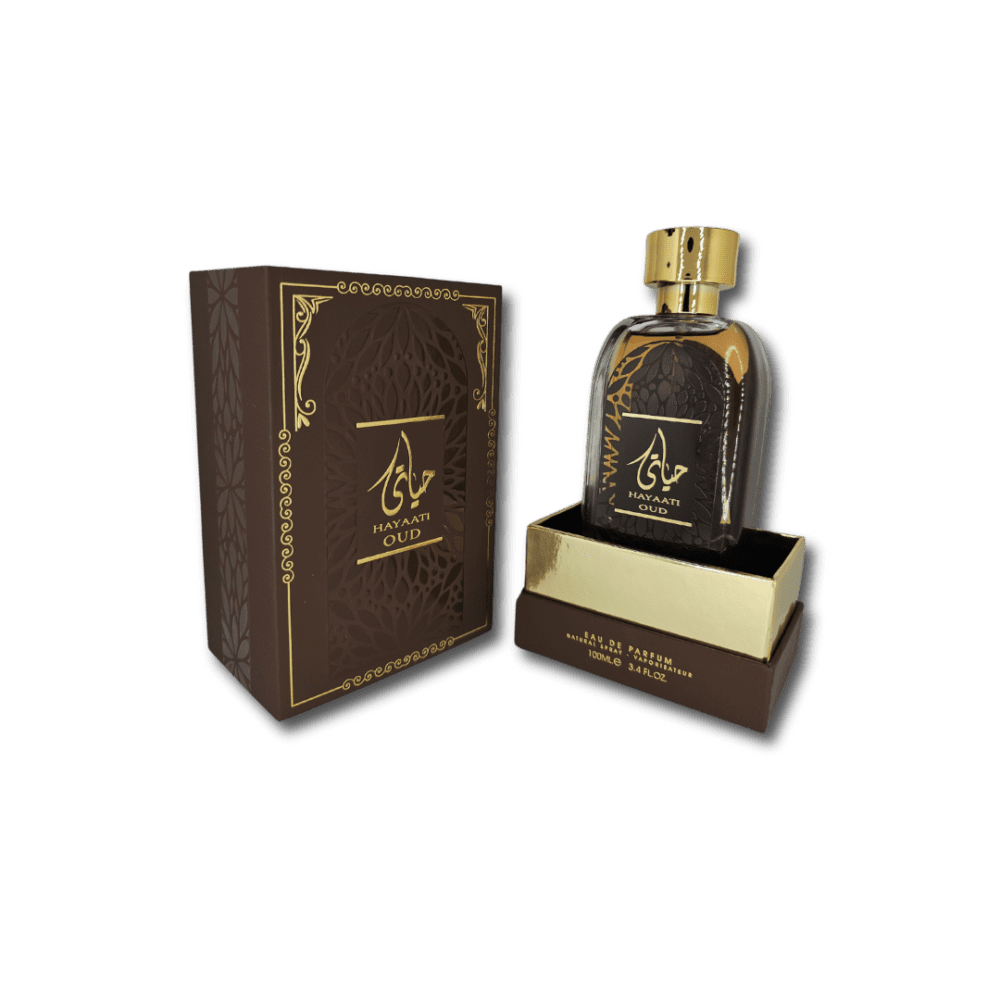 Lattafa Hayaati Oud Perfume Box Open