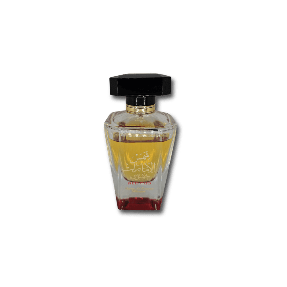 Shams Al Emerat Khususi Red Oud Perfume Bottle