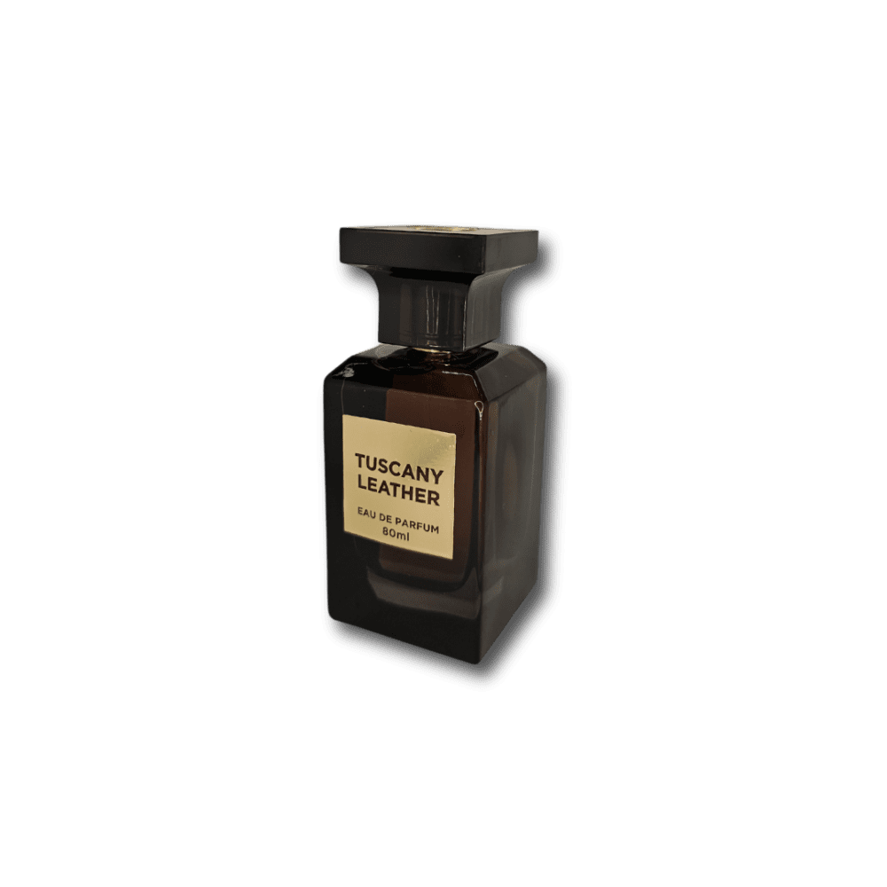 Fragrance World Tuscany Leather Perfume bottle