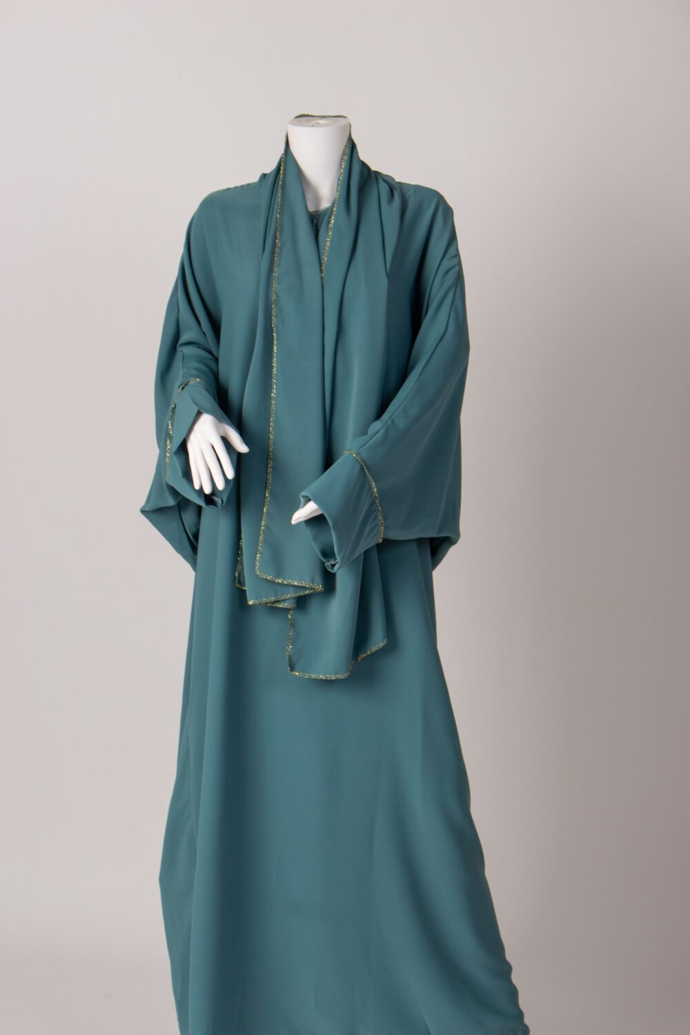 Prayer Abaya Sage Green Front