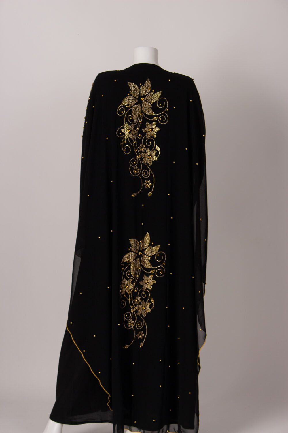 Kaftan Designer Farasha Abaya Black Back