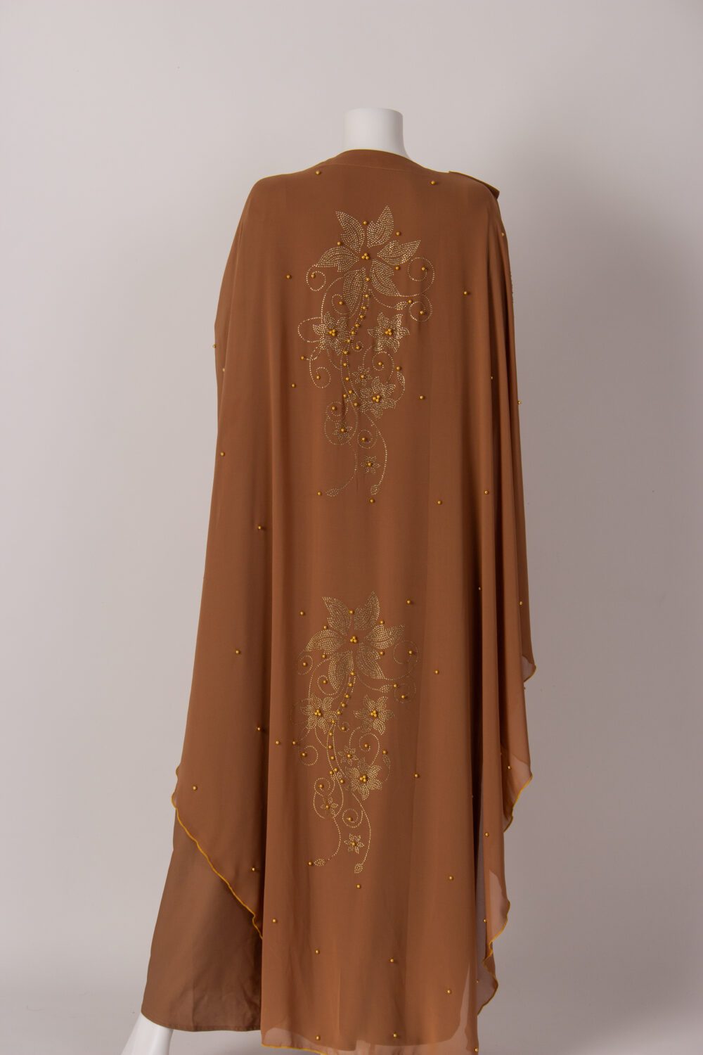 Kaftan Designer Farasha Abaya Beige Back