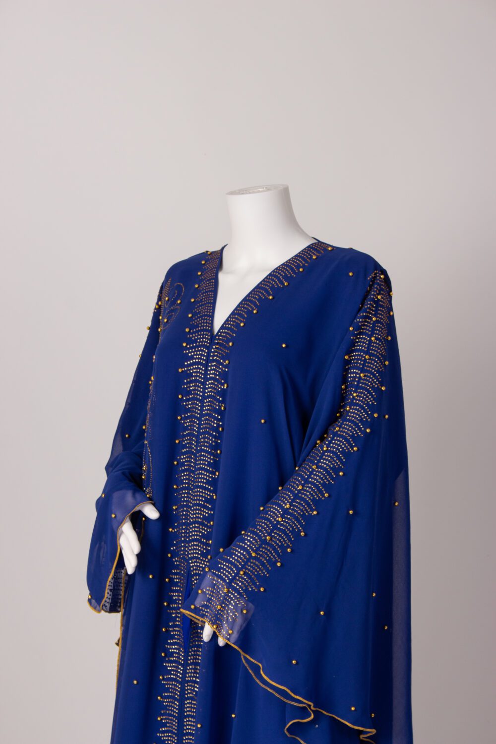 Kaftan Designer Farasha Abaya Blue Side