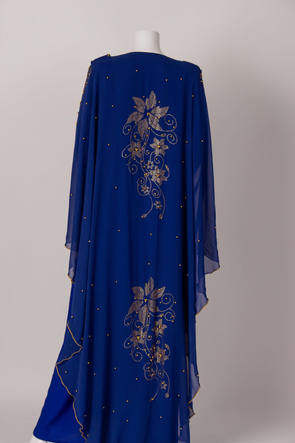 Kaftan Designer Farasha Abaya Blue Back