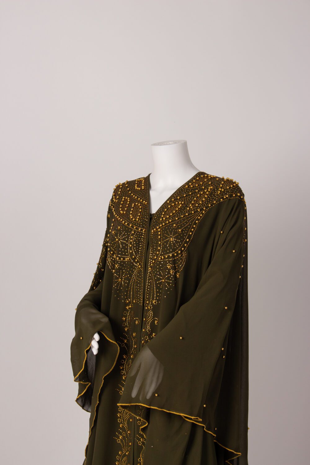 Kaftan Designer Farasha Abaya Green Side