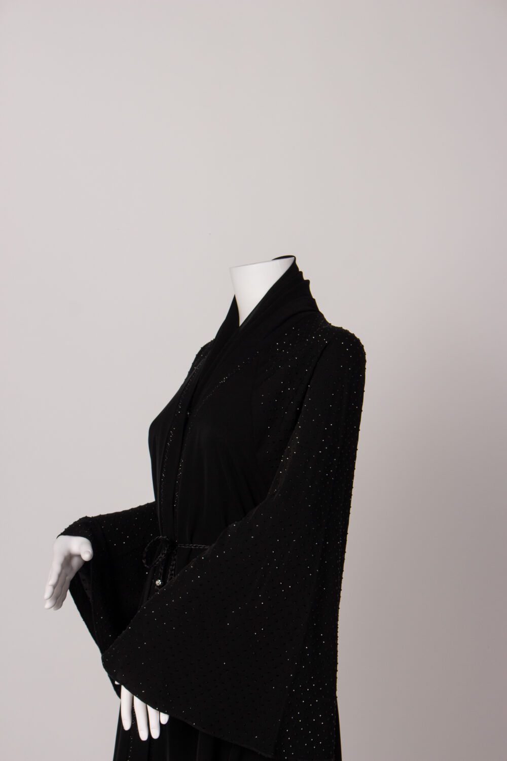 Diamante Abaya Black Side